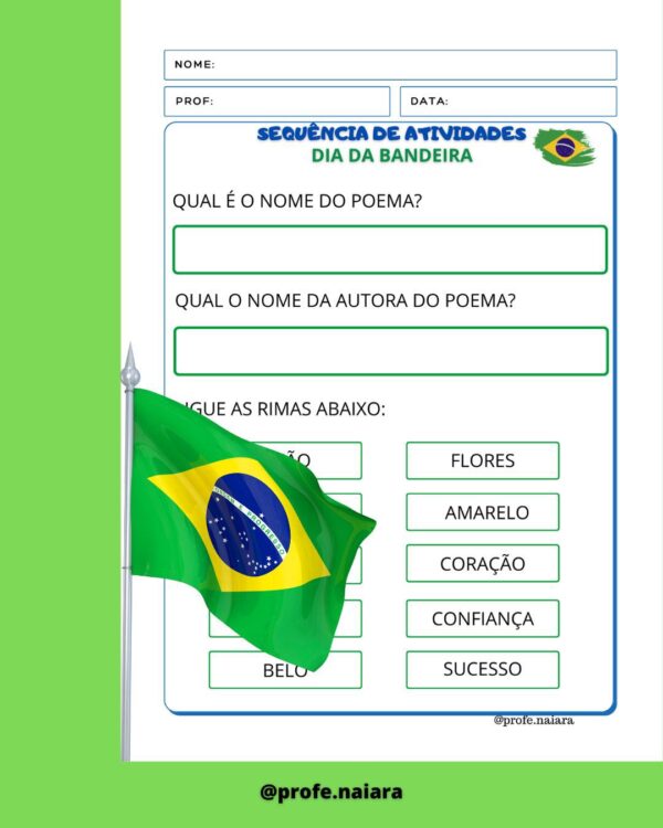 Sequência de atividades Dia da Bandeira 1° ano - Image 3