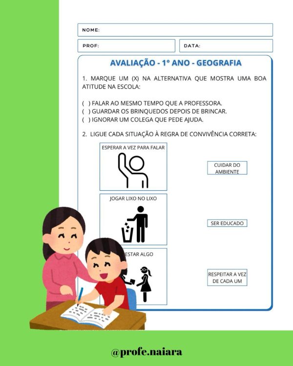 Avaliações 2° bimestre 1° ano - Image 8