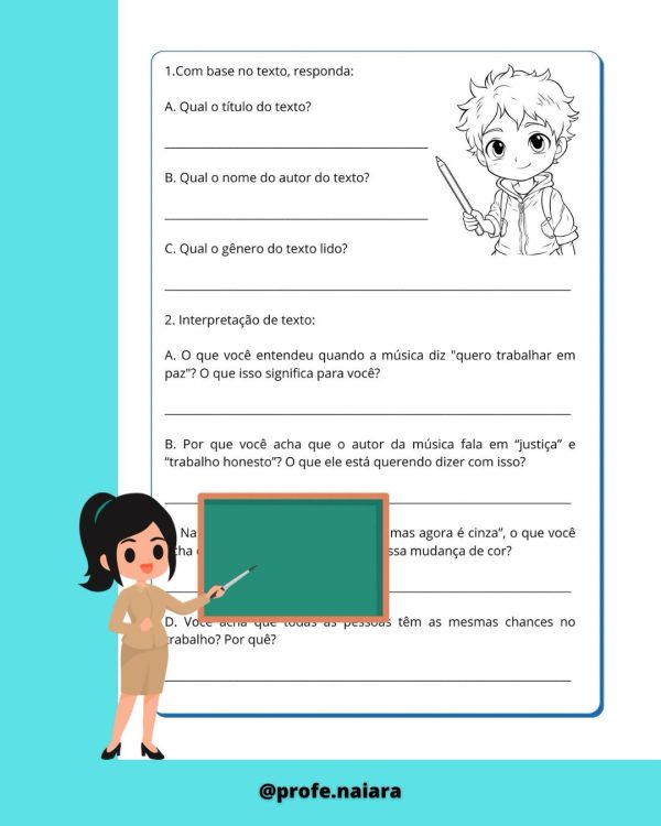 Sequência Didática Dia do Trabalhador 5° ano - Imagem 9