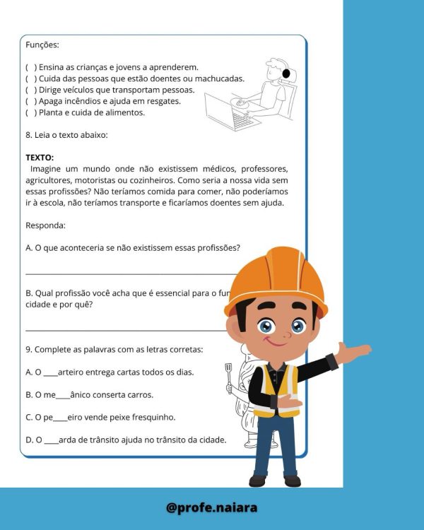 Sequência Didática Dia do Trabalhador 3° Ano - Image 6