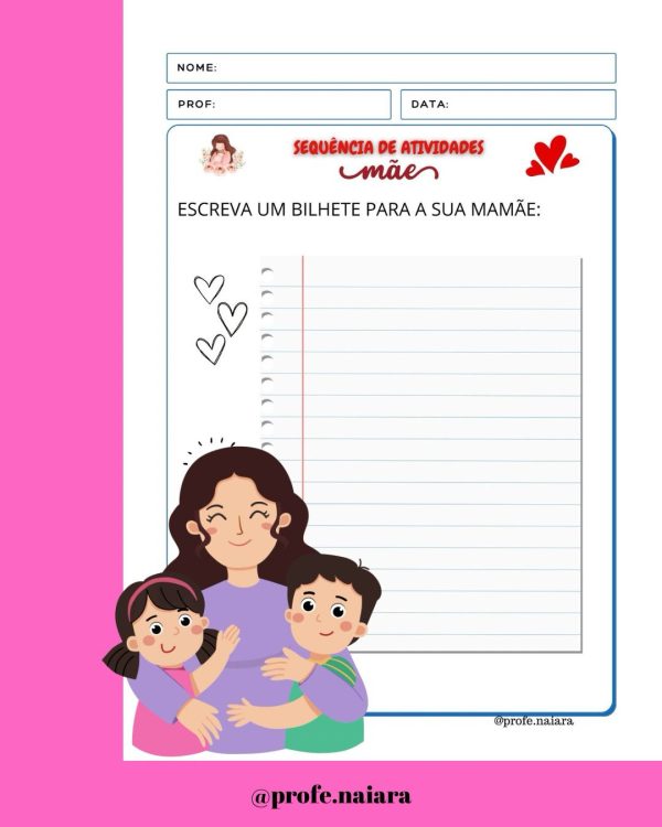 Sequência de atividades: Dia das mães 1° Ano - Imagem 2