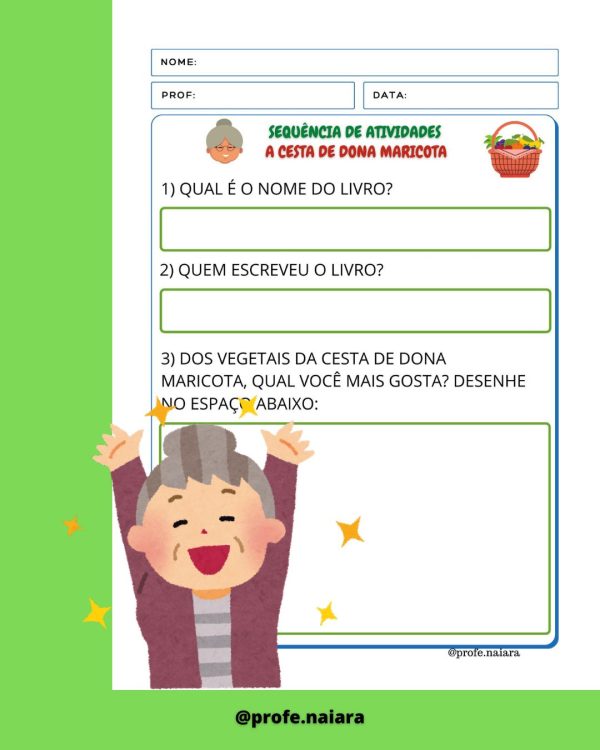 Sequência de Atividades A cesta da dona Maricota 2° ano - Image 2