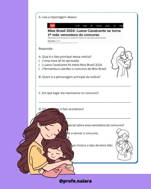 Sequência didática Dia das Mães para 4°ano - Imagem 9