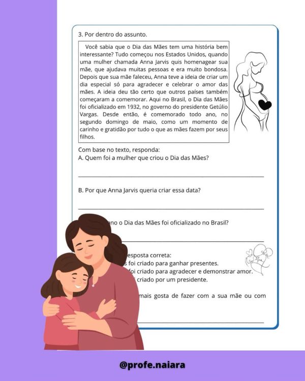 Sequência didática Dia das Mães para 4°ano - Imagem 11