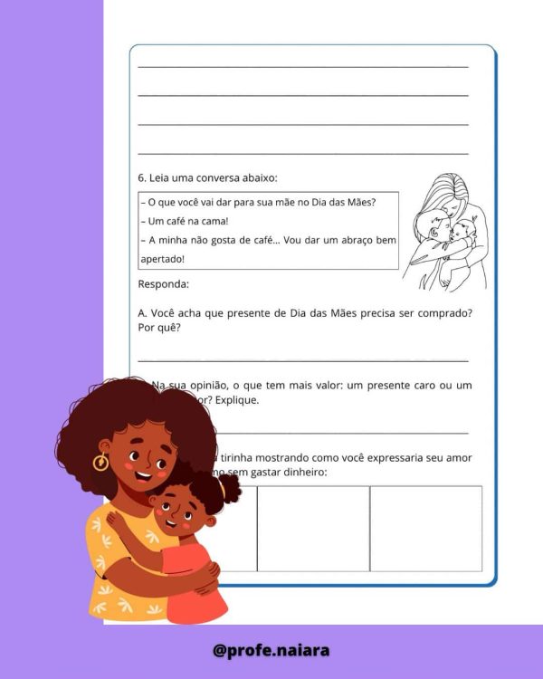 Sequência didática Dia das Mães para 4°ano - Imagem 5