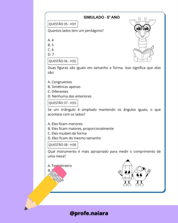 Super combo SAEB 5° ano - Língua portuguesa e matemática  - Imagem 16