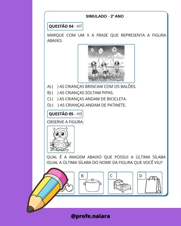 Combo SAEB Língua portuguesa e Matemática - 2° ANO 2° Edição - Imagem 9