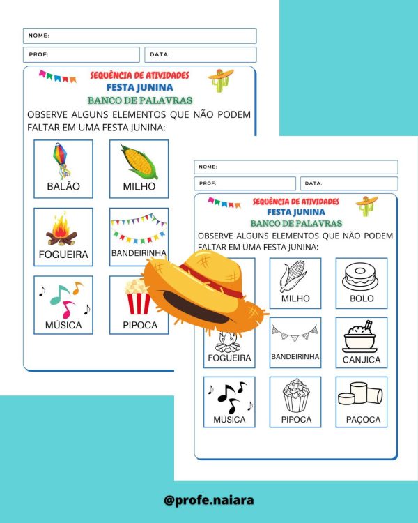 Sequência de atividades: Festa Junina 1° Ano - Imagem 4