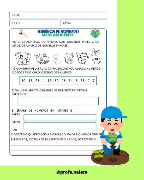 Sequência de atividades: Meio ambiente matemática 2° Ano - Imagem 4