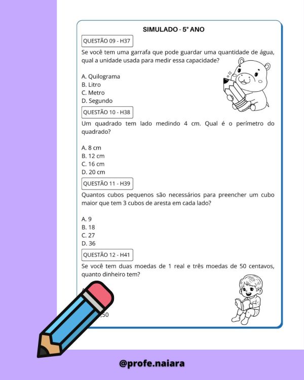 Simulado SAEB Matemática - 5° ANO 2° Edição - Imagem 4