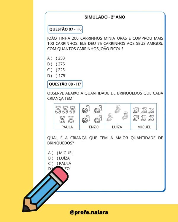 Combo SAEB Língua portuguesa e Matemática - 2° ANO 2° Edição - Imagem 14