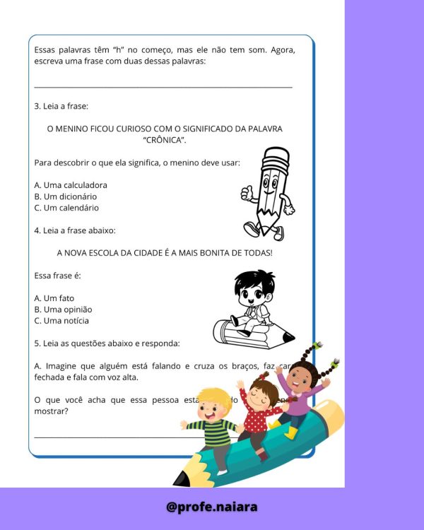 Avaliações 2° bimestre 4° ano - Image 4