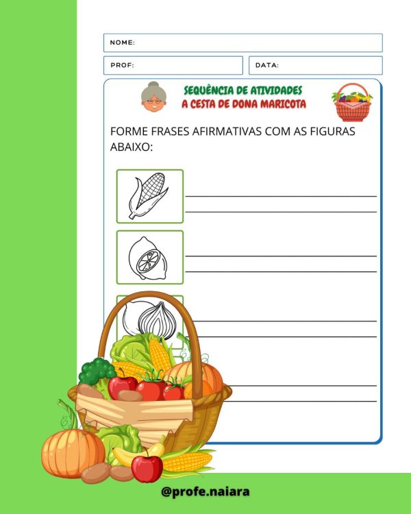 Sequência de Atividades A cesta da dona Maricota 2° ano - Image 5