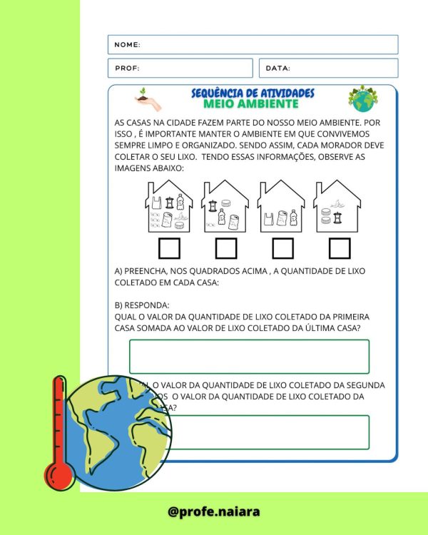 Sequência de atividades: Meio ambiente matemática 2° Ano - Imagem 5