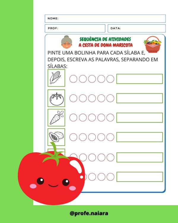 Sequência de Atividades A cesta da dona Maricota 2° ano - Image 6
