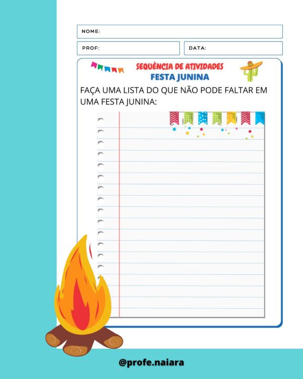 Sequência de atividades: Festa Junina 1° Ano - Imagem 6