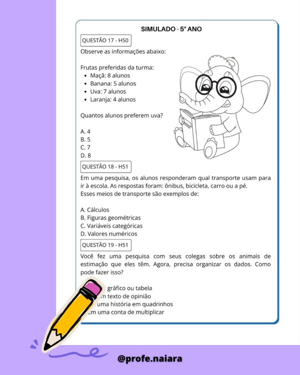 Super combo SAEB 5° ano - Língua portuguesa e matemática  - Imagem 5