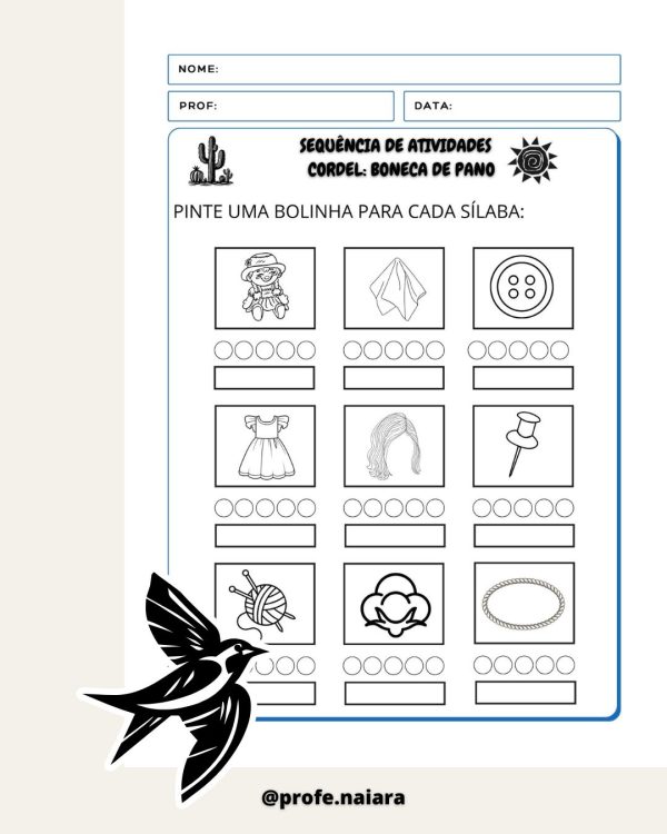 Sequência de atividades: Cordel boneca de pano 1° Ano - Imagem 6