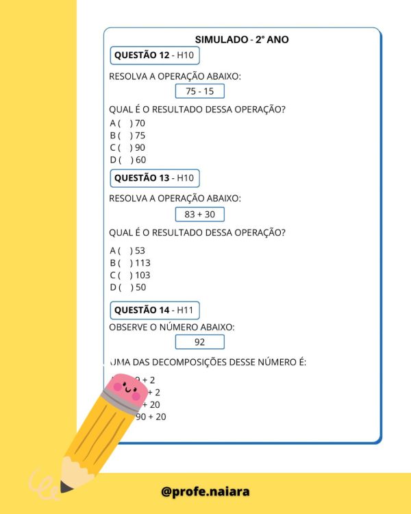 Combo SAEB Língua portuguesa e Matemática - 2° ANO 2° Edição - Imagem 16
