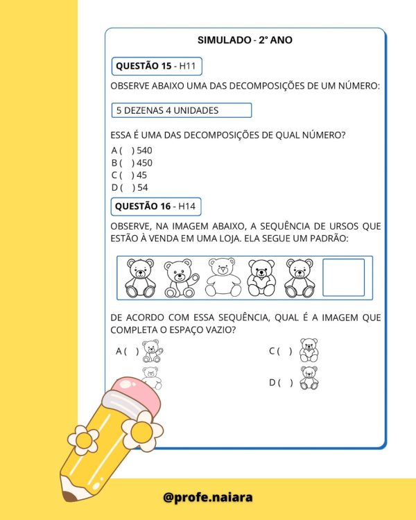 Combo SAEB Língua portuguesa e Matemática - 2° ANO 2° Edição - Imagem 17