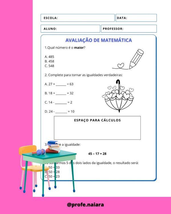 Avaliações 2° bimestre 4° ano - Image 7