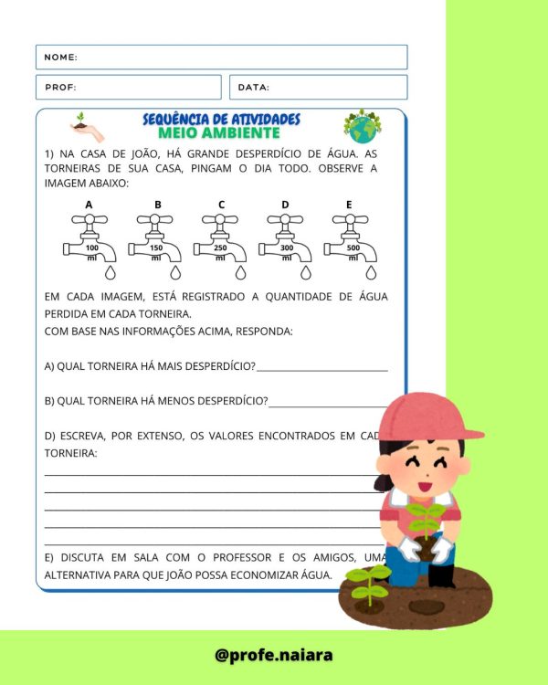 Sequência de atividades: Meio ambiente matemática 2° Ano - Imagem 9