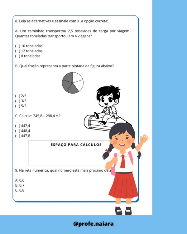 Avaliações 2° bimestre 5° ano - Image 9