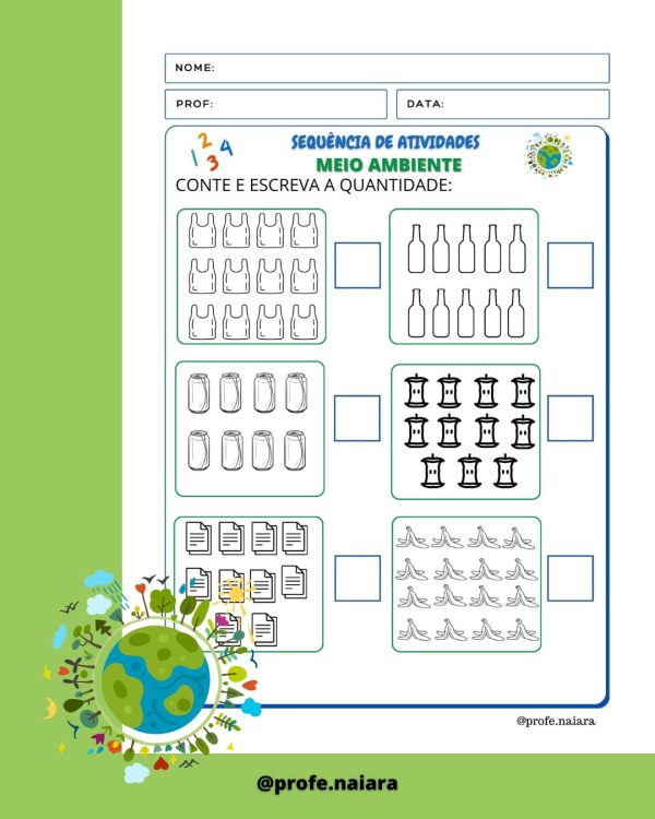 Sequência de atividades: Meio ambiente matemática 1° Ano - Imagem 10