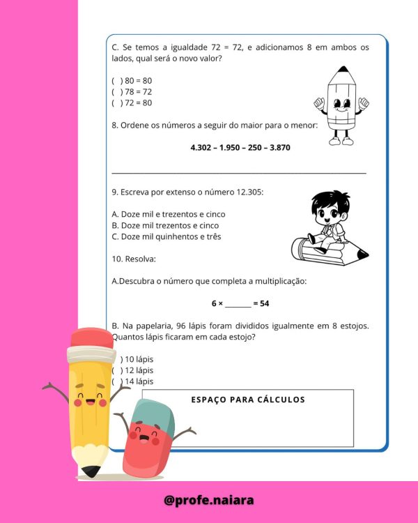 Avaliações 2° bimestre 4° ano - Image 10