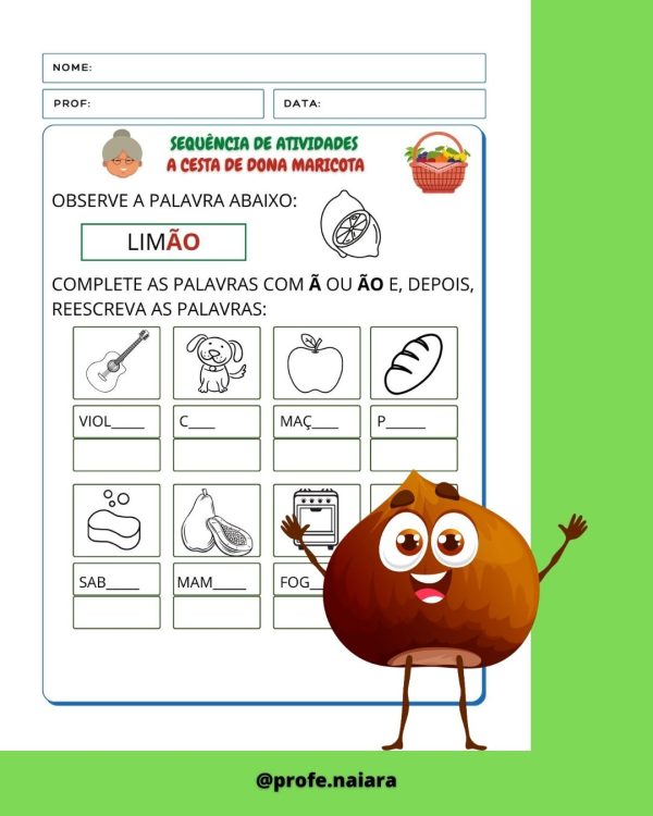 Sequência de Atividades A cesta da dona Maricota 2° ano - Image 11