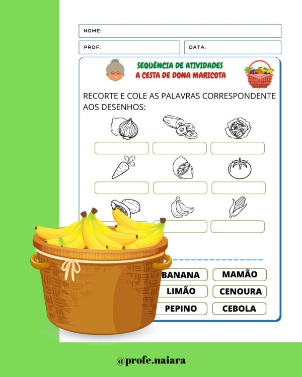 Sequência de Atividades A cesta da dona Maricota 2° ano - Image 13