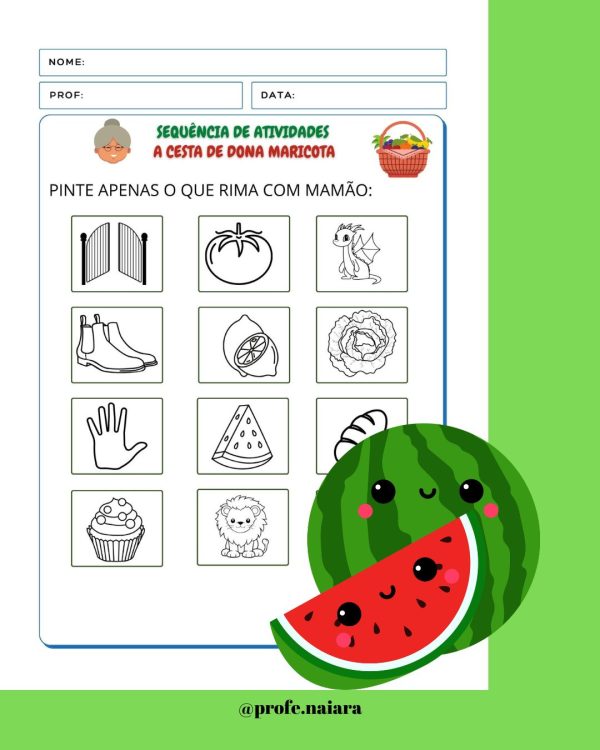 Sequência de Atividades A cesta da dona Maricota 2° ano - Image 15