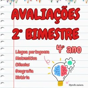 Avaliações 2° bimestre 4° ano
