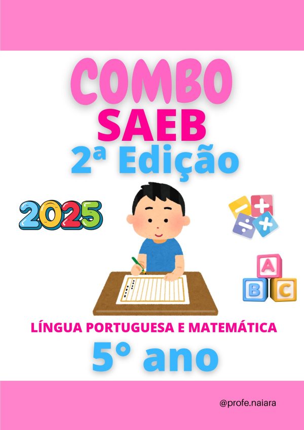 Combo SAEB Língua portuguesa e Matemática - 5° ANO 2° Edição