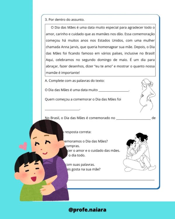Sequência didática Dia das Mães para 3°ano - Imagem 3