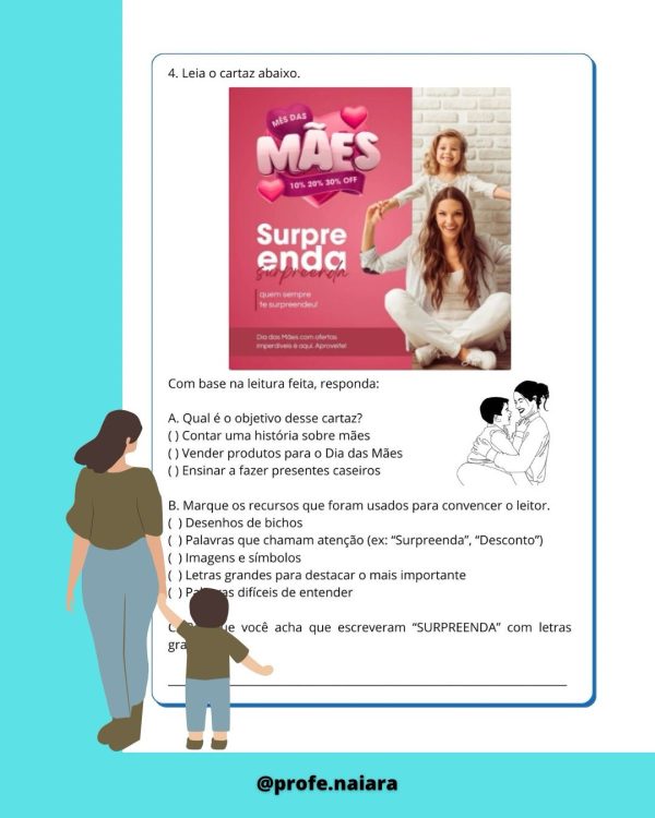 Sequência didática Dia das Mães para 3°ano - Imagem 4