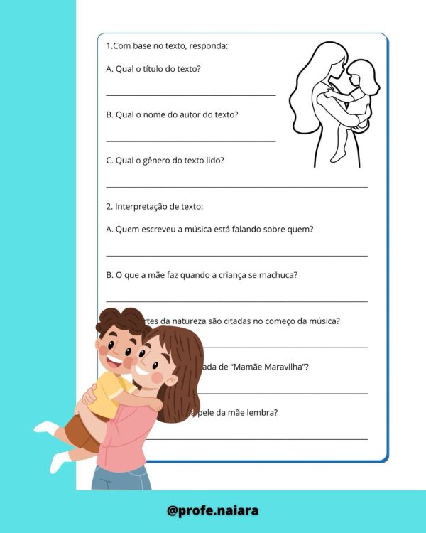 Sequência didática Dia das Mães para 3°ano - Imagem 6