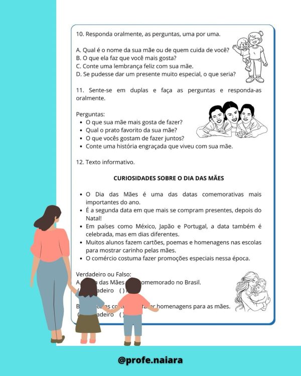 Sequência didática Dia das Mães para 3°ano - Imagem 7