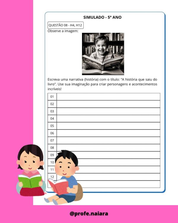 SAEB produção de texto 5° ano - Imagem 8