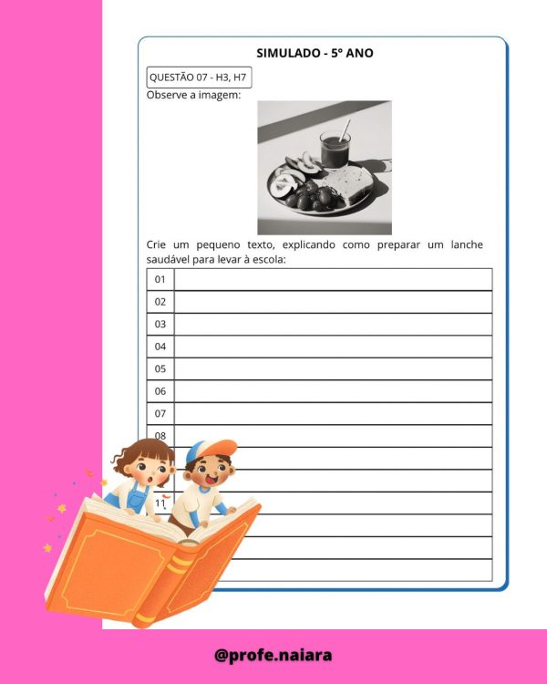 SAEB produção de texto 5° ano - Imagem 10