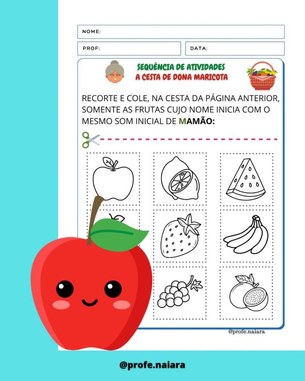 Sequência de Atividades A cesta da dona Maricota 1° ano - Image 6
