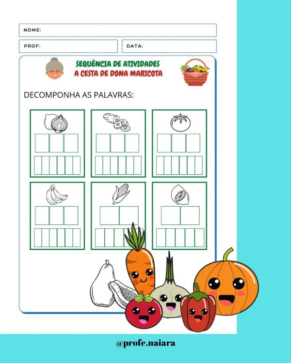 Sequência de Atividades A cesta da dona Maricota 1° ano - Image 15