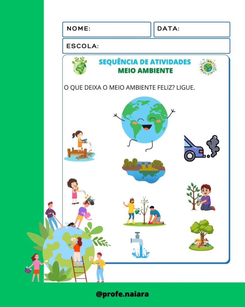 Sequência Didática Meio ambiente Educação infantil - Naiara Materiais ...