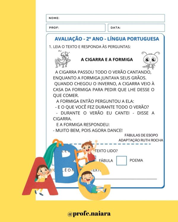 Avaliações 2° bimestre 2° ano - Imagem 13