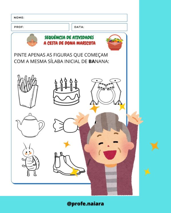 Sequência de Atividades A cesta da dona Maricota 1° ano - Image 20