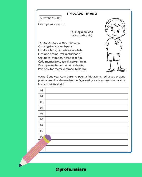 SAEB produção de texto 5° Ano 2° Edição - Imagem 2