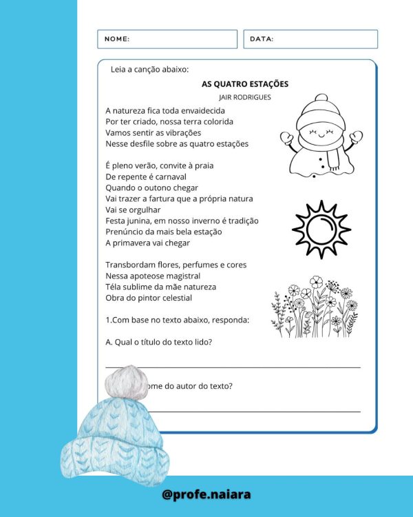 Sequência de atividades: Inverno 3° ano - Imagem 2