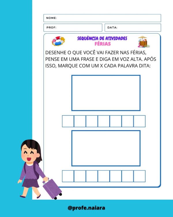 Sequência de atividades: Férias 1° Ano - Imagem 6