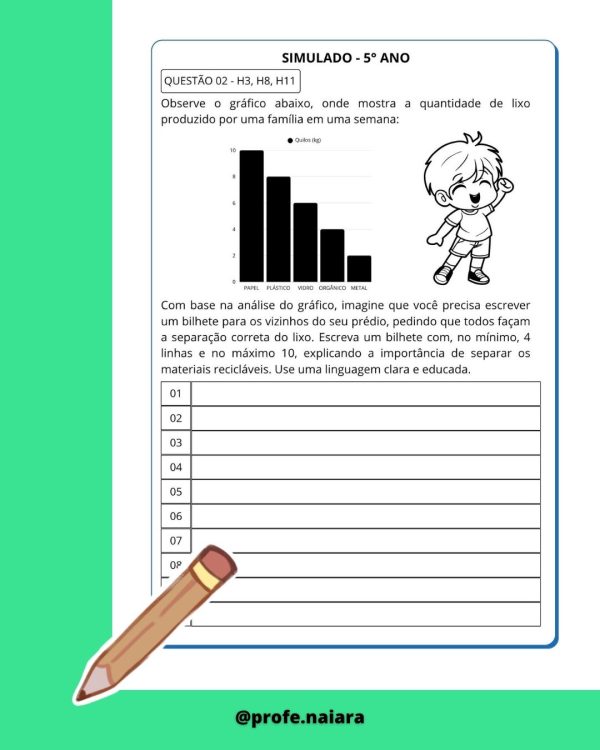 SAEB produção de texto 5° Ano 2° Edição - Imagem 3