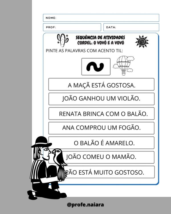 Sequência de atividades: Cordel O vovô e a vovó 2° ano - Imagem 8